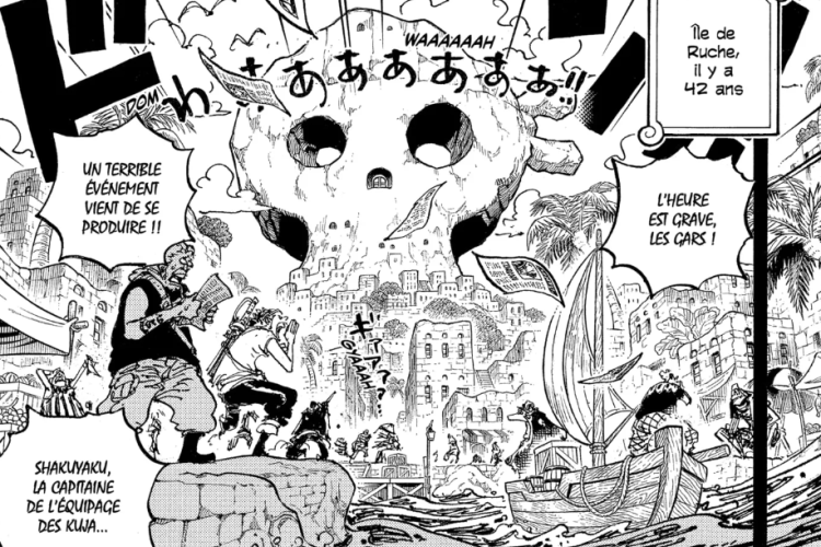 Spoilers et Lien Manga One Piece Chapitre 1158 RAW Scan VF, Shakuyaku agora é procurado!