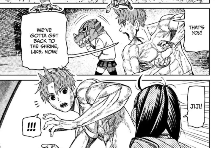 Lien Lire le Manga Dandadan Chapitre 209 en Français, Ayase Qui s'Effondre